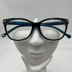 Kirby Cross Tortoise Blue Oval Cat Eye Sunglasses Frames Winter